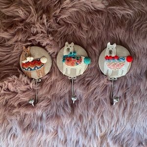 Llama clothing hooks